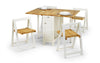 Savoy Dining Set - White / Natural Finish